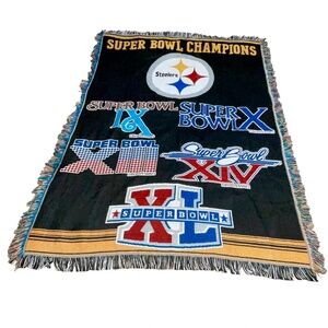 NFL Pittsburgh Steelers Superbowl Champions Throw Blanket by Northwest Company